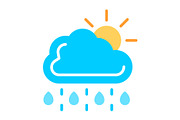 Morning Rain Flat Icon, a Duotone Icon by Pexelpy (Thumbnail 1 of 2)