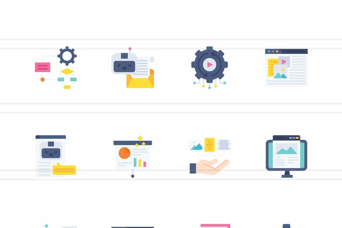 AI Content Creation Flat Multicolor, a Solid Icon by IconBunny (Photo 2 of 2)