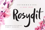 Rosydit - Handlettered Script Font, a Script Font by KAZ by IanMikraz Studio (Thumbnail 1 of 5)