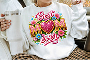 Best Mom Ever Mothers Day Glitter PN, an Illustration by Sublimation Artist (Thumbnail 2 of 9)