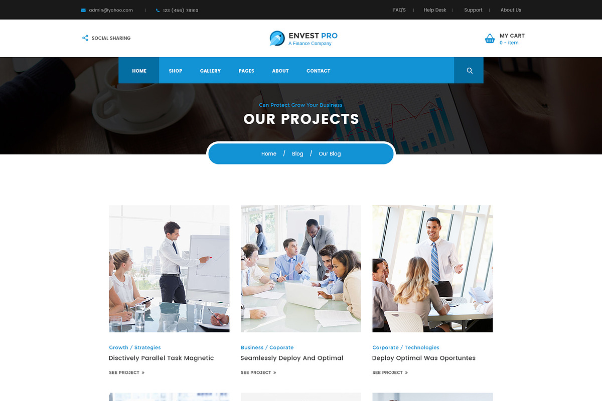 Envest Pro - Multipurpose Theme, a WordPress Template by DigitalCenturySF (Photo 5 of 18)