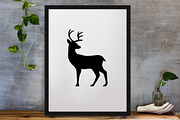 Deer Silhouette SVG #2, an Animal Illustration by newminddesign (Thumbnail 3 of 3)