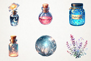 Fairy Apothecary Watercolor Clipart, an Illustration by RobertsArt (Thumbnail 3 of 7)