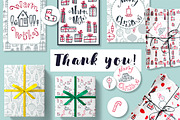 Trendy Merry Christmas, a Graphic by Ja Polina ArtShop (Thumbnail 6 of 6)