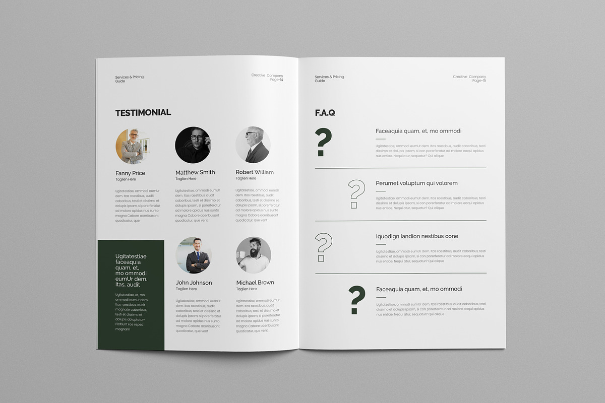Services & Pricing Guide Canva, a Brochure Template by Pixelpick (Photo 8 of 9)