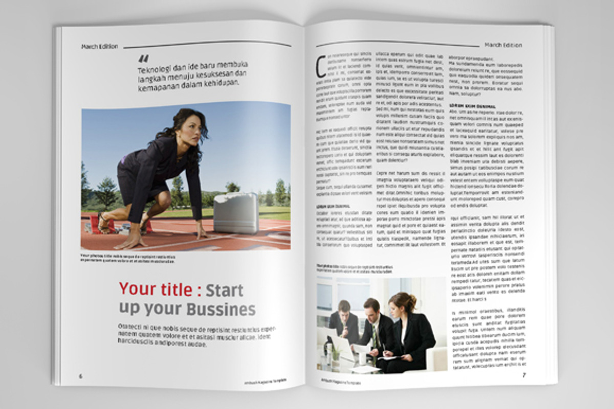 A5 Magazine Template, a Magazine Template by DesignCorner