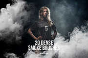 Dense Smoke photoshop brush set, a Brush Add-On by Walllow Creatives (Thumbnail 2 of 4)