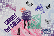 Halftone Retro Clipart Collection, an Object Graphic by JulsIst (Thumbnail 7 of 11)