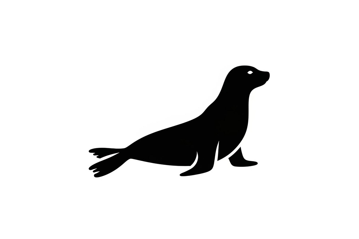 Graceful Sea Lion Silhouette, a Graphic by musafir_fashion (Photo 4 of 10)