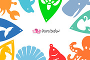 Sea Earrings SVG, Eps, Dxf and Png, an Object Graphic by PolpoDesign (Thumbnail 2 of 3)