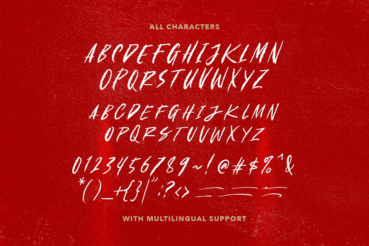 Under Terror - Creepy Rough Font, a Font by Sarid Ezra (Photo 8 of 8)