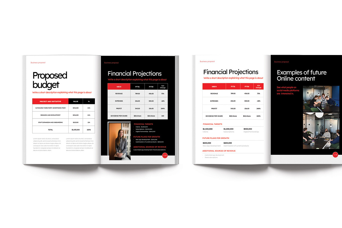 Creative Project Proposal Template, a Brochure Template by TMint Play