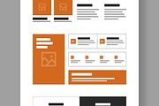 Modern Landing Page Wireframe Layout, a Landing Page Template by MightyDesign (Thumbnail 4 of 9)