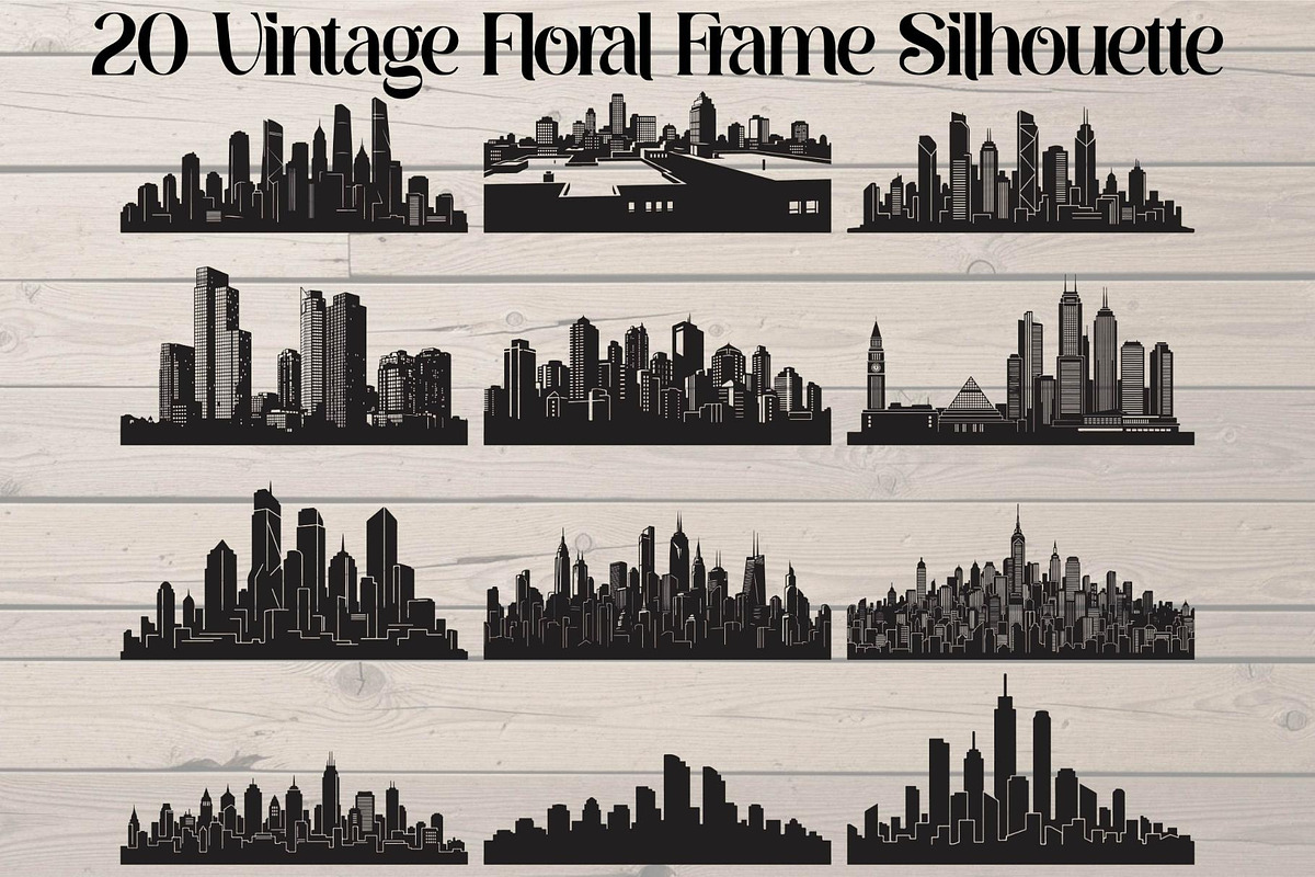 City Skyline Silhouette Bundle, an Object Graphic by Creativeshirt (Photo 1 of 20)