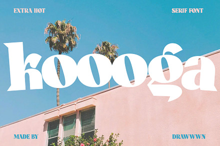 Koooga | Bold serif font