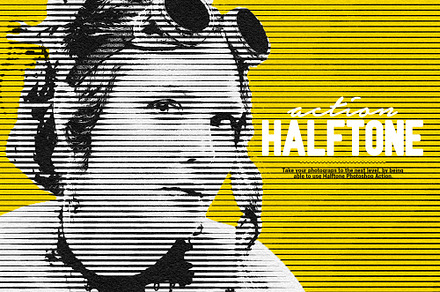 SALE - Halftone Photoshop Action