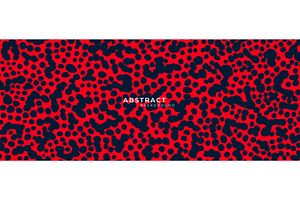 Abstract red hand drawn brush, an Illustration by Mila Di Art