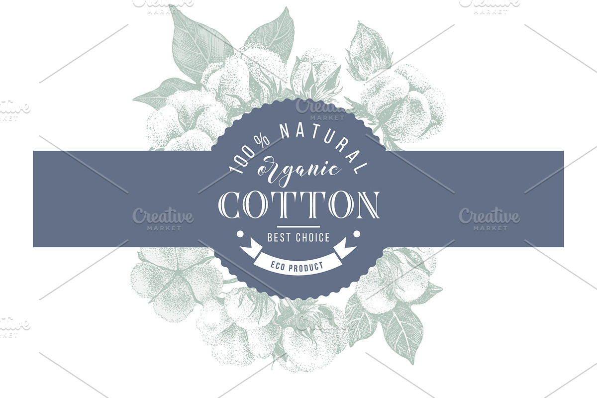 Cotton set, a Decorative Illustration by handsketched (Photo 14 of 15)