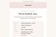 Salon Client Email Kit - 5 Emails, an Email Template by Art Club (Thumbnail 2 of 6)