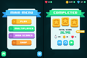 GUI for Low Poly Game, an Illustration by wowu (Thumbnail 1 of 7)