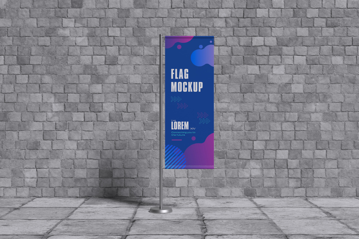 Flag Banner Mockup Bundle Set, an Advertising Mockup by Rielismee (Photo 4 of 5)