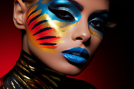 portrait fashion model woman creative make up, a Beauty & Fashion Photo by Natalia Klenova's Shop