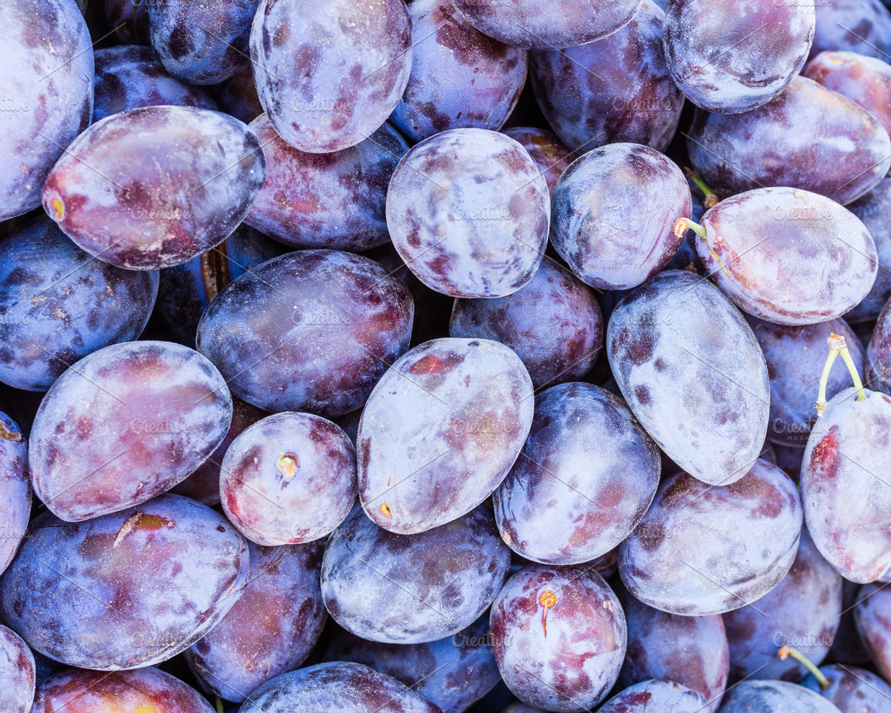 Prune Plums At The Market Featuring Food Fruit And Sweet