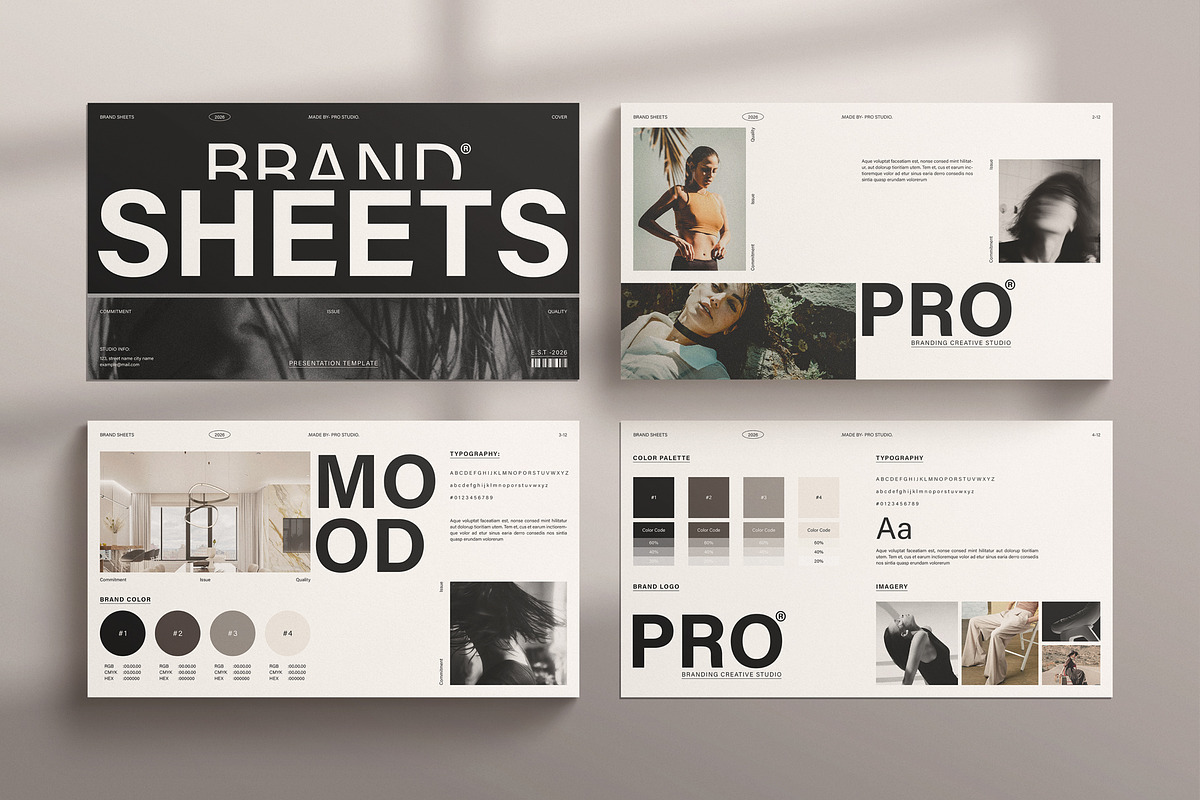 Brand Sheet Presentation Template, a Presentation Template by ...