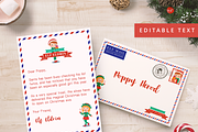 Editable Elf Letter Set, a Stationery Template by Studio Sirona (Thumbnail 1 of 4)