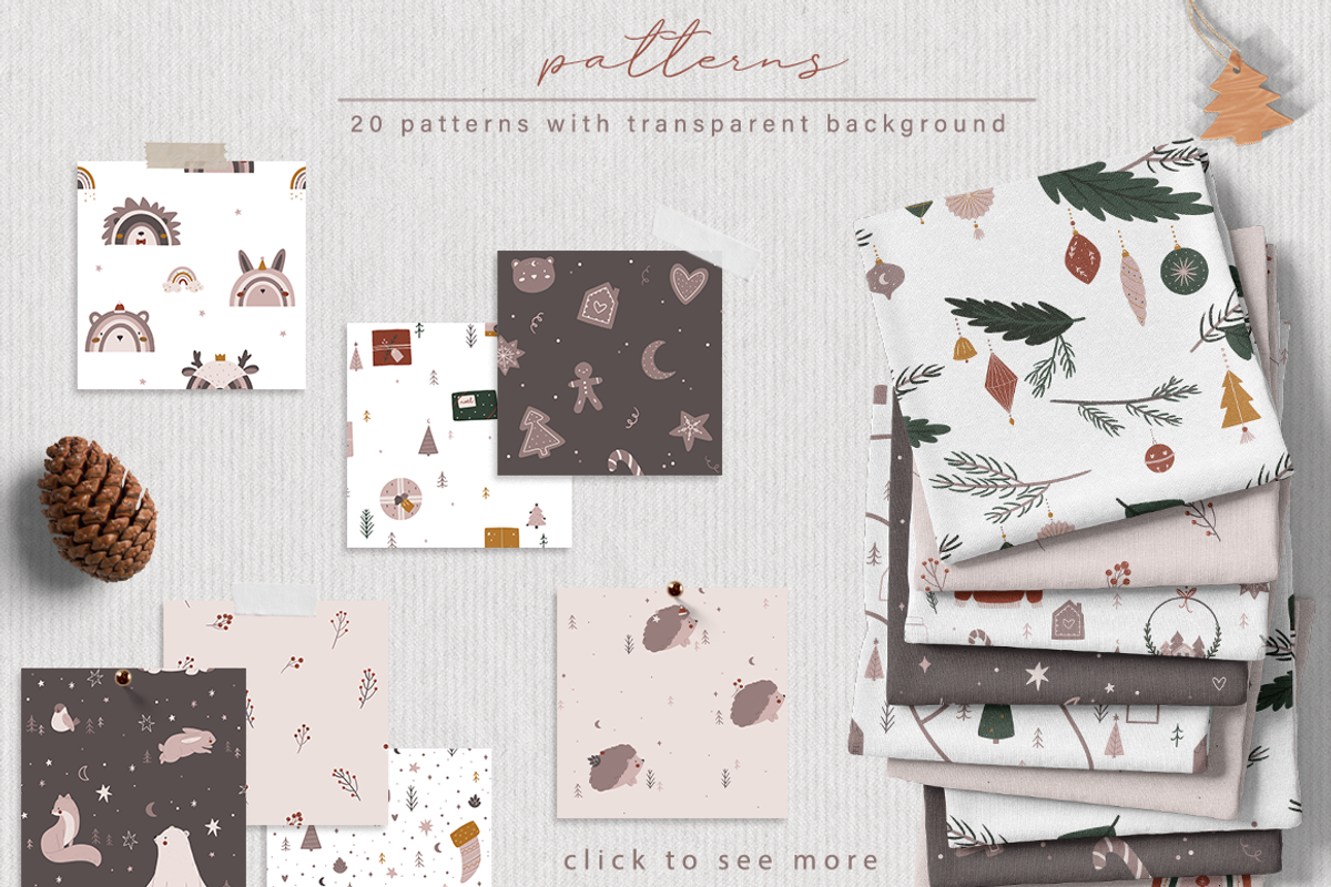 Hygge Christmas • Kids collection, an Animal Illustration by moolesya (Photo 10 of 17)