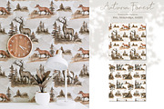Autumn Forest. Watercolor set, an Animal Illustration by Kreker Kate (Thumbnail 5 of 9)