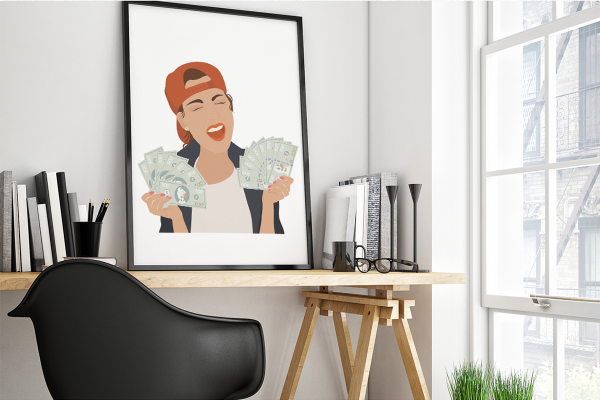 Woman & Money  Part 1 Illustrations, a Finance Illustration by Irena Art (Photo 7 of 8)