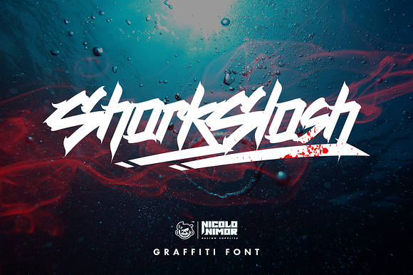 SHARKSLASH Graffiti Font preview 7