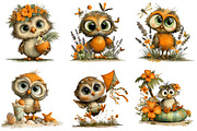 Whimsical Summer Enjoy Owl Clipart, a Seasonal Illustration by designcity5 (Thumbnail 3 of 5)