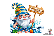 Beach Gnome Summer PNG Bundle, a Graphic by Clipart Studio (Thumbnail 2 of 12)