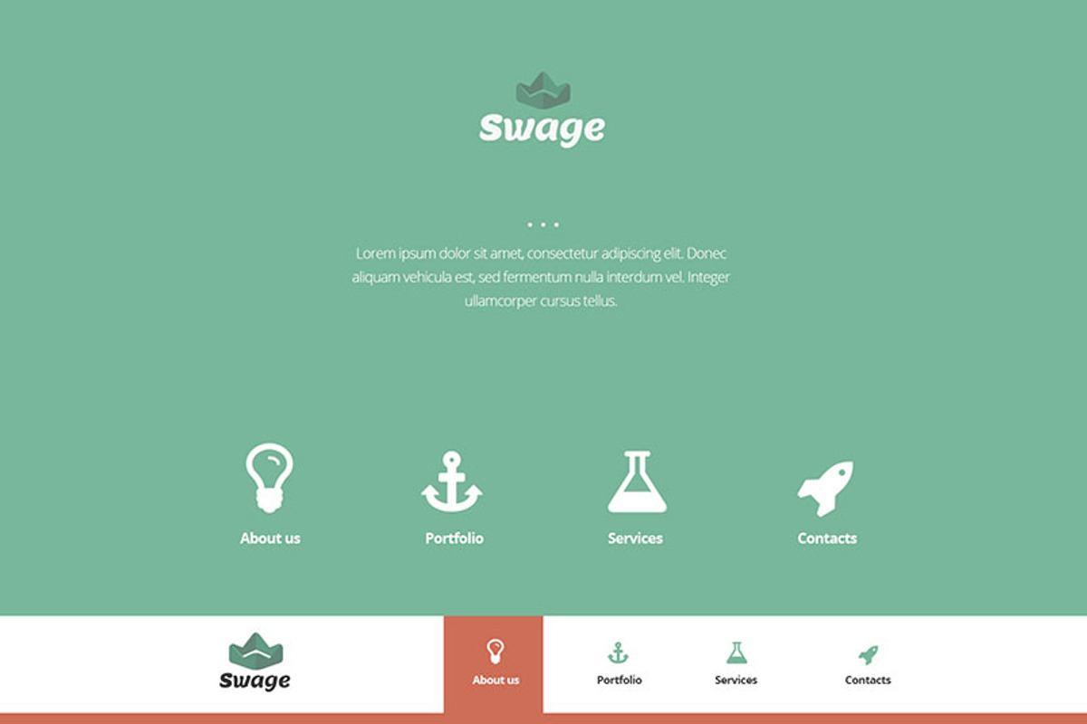 Swage Portfolio - HTML5, CSS3, a Websites & App Template by WordPressTheme (Photo 1 of 2)