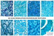ICICLE BLUE Watercolor Texture Set, a Texture Graphic by Vintage To Vectors (Thumbnail 11 of 16)