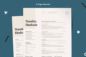 Modern Resume CV Template Design