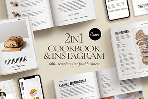 2in1 Cookbook Food Instagram Pack