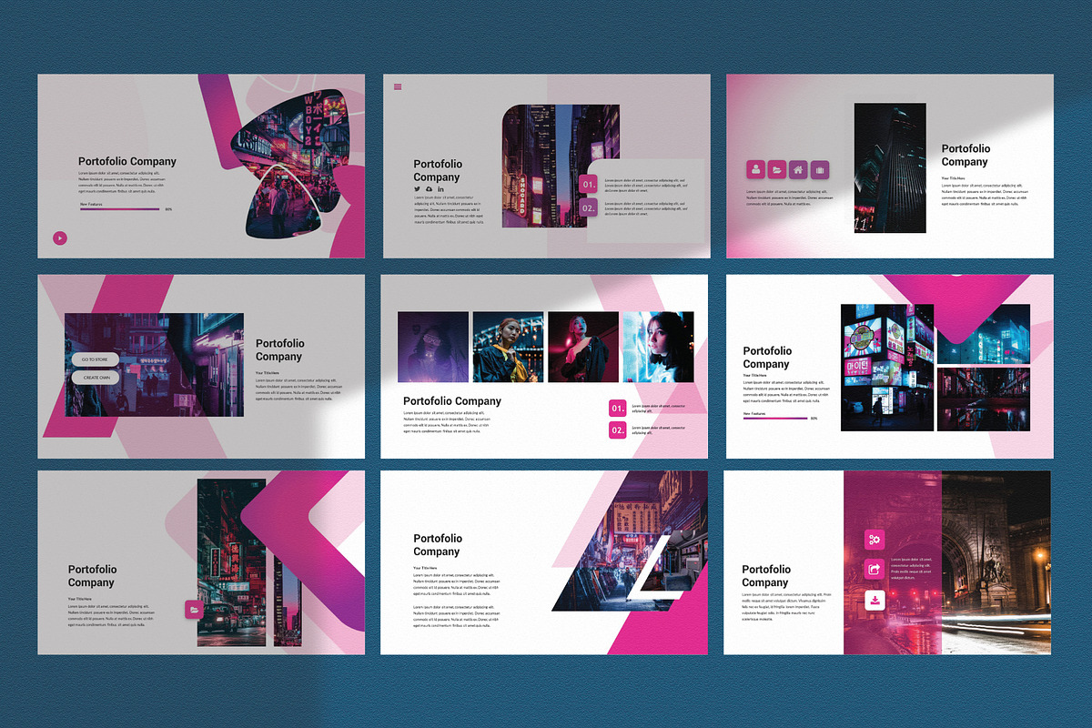 Night Dark Powerpoint Template, a Presentation Template by Spesifikstd