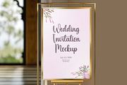 Wedding Invitation Poster Mockup, a Product Mockup by graphypix (Thumbnail 1 of 4)