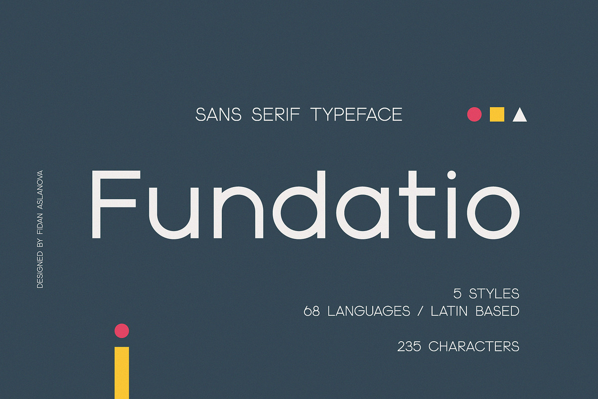 Fundatio Typeface, a Sans Serif Font by CuteDreamyDesign (Photo 1 of 10)