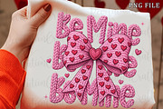 Faux Crochet Valentine Coquette Bow, an Illustration by OK Design (Thumbnail 2 of 6)