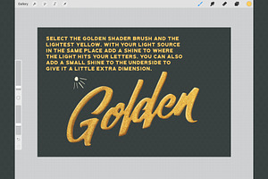 GOLDEN Procreate Brush System