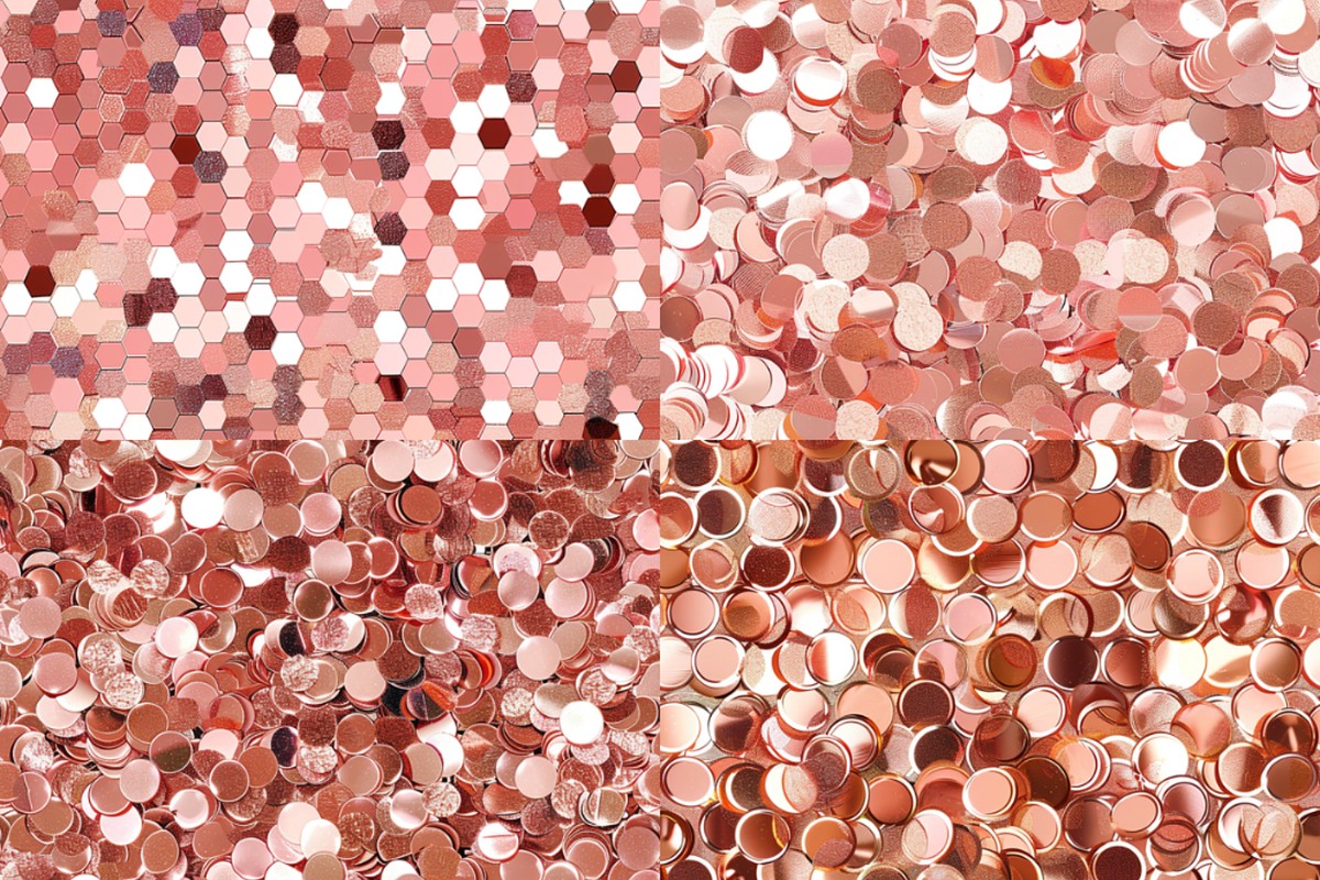 Rose Gold Sequin Seamless Patterns, a Pattern Graphic by PrintablesByFranklyn (Photo 5 of 5)