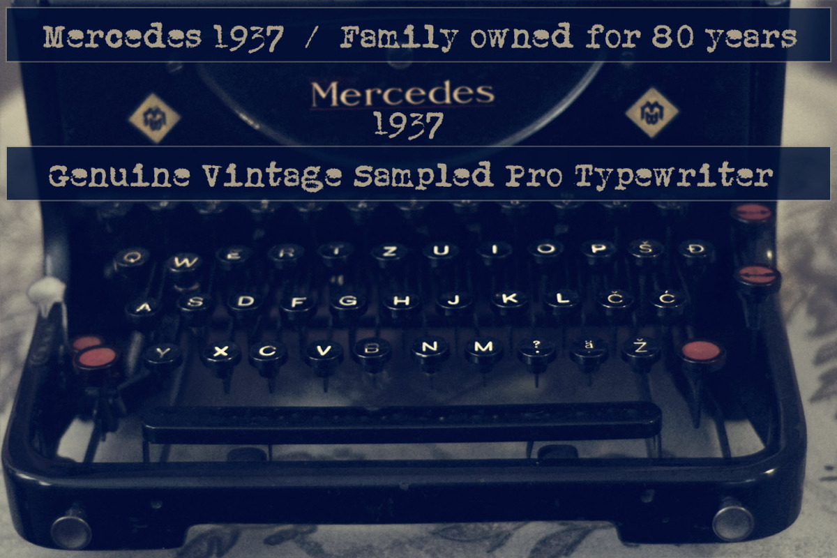 Mercedes1937 - Old Typewriter Font preview 5