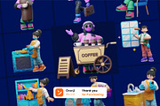 Coffee Culture: 3D Character Illustr, a Characters & Person 3D Model by orenjidesign (Thumbnail 8 of 8)