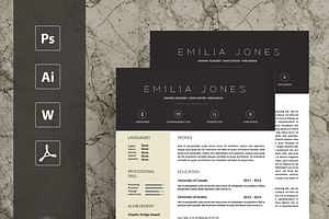 Professional Resume Template / CV Te