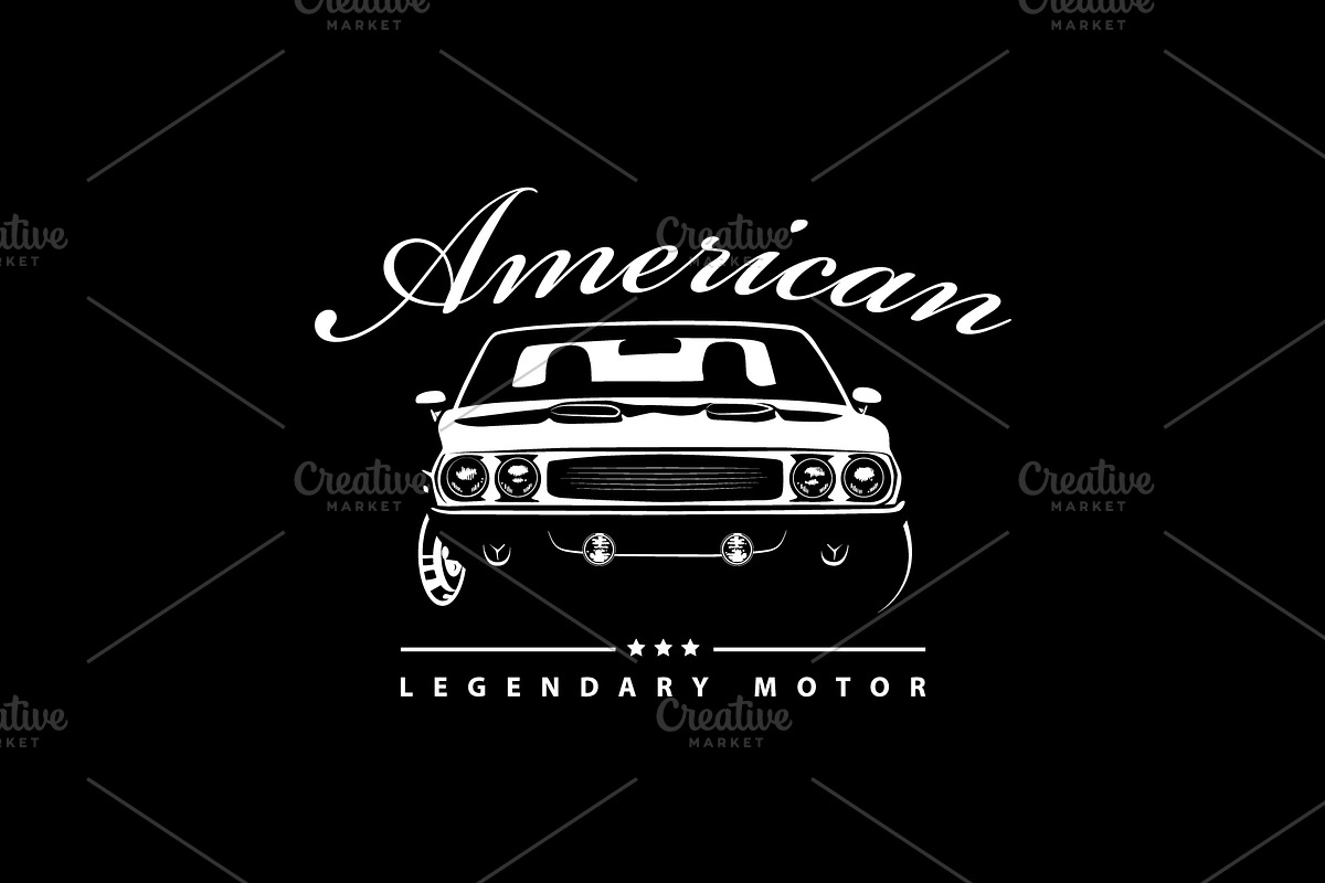 T-Shirt Print of American Muscle Car, a Transportation Illustration by Plaid4You (Photo 2 of 8)