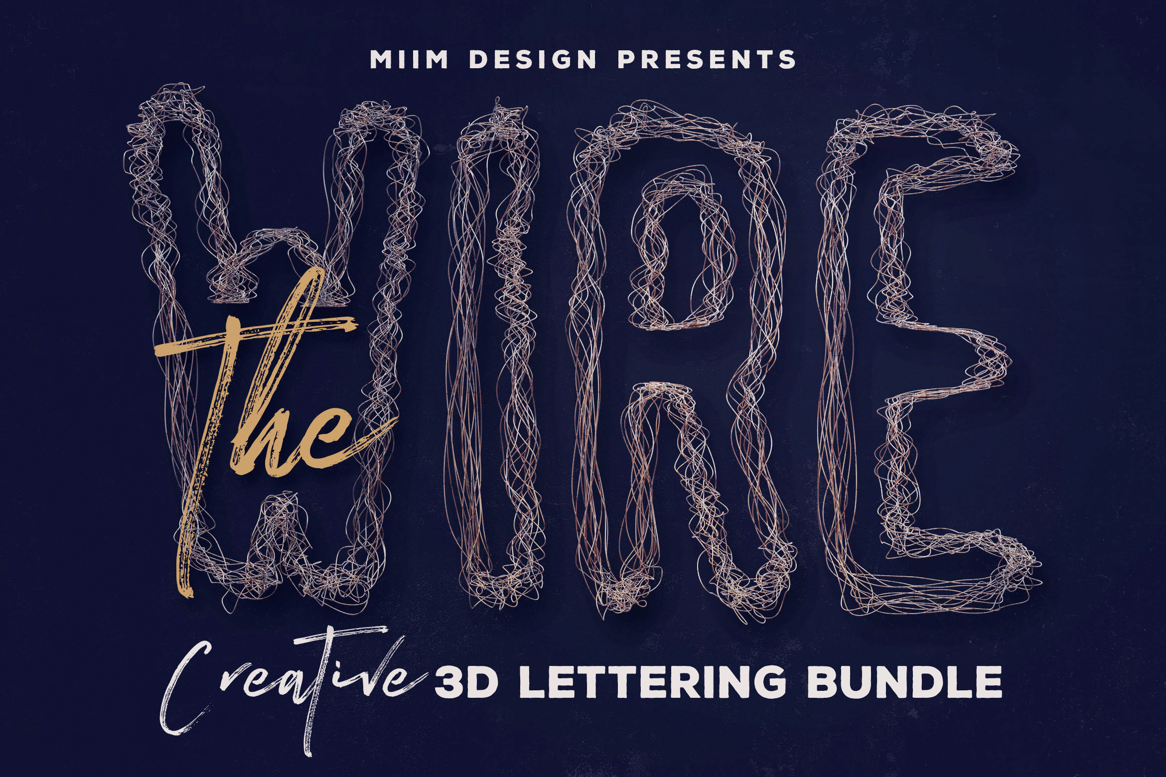 The Wire – 3D Lettering, a Graphic by MIIM